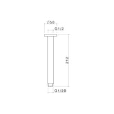 Caroma Titan 200mm Stainless Steel Ceiling Arm